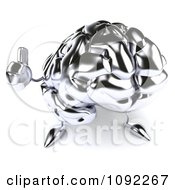 Clipart 3d Brain Character Holding A Thumb Up Royalty Free CGI Illustration by Julos