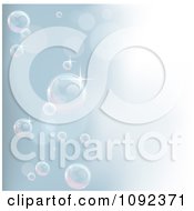 Pastel Blue Bubble And Water Background
