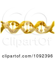 Clipart 3d Yellow Dna Strand Royalty Free CGI Illustration by Mopic #COLLC1092396-0155