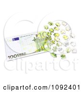 Poster, Art Print Of 3d 100 Euro Cash Puzzle