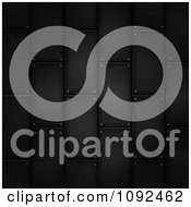 Clipart 3d Black Metal Tiles Royalty Free Illustration by elaineitalia