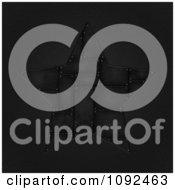 Clipart 3d Black Metal Tiled Star On Leather Royalty Free Illustration by elaineitalia