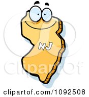 Happy Yellow New Jersey State Character