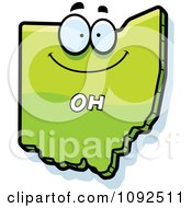 Poster, Art Print Of Happy Green Ohio State Character