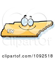Clipart Happy Yellow Tennessee State Character Royalty Free Vector Illustration