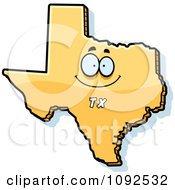 Happy Yellow Texas State Character