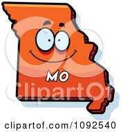 Poster, Art Print Of Happy Orange Missouri State Character