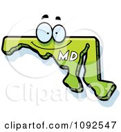 Poster, Art Print Of Happy Green Maryland State Character