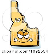 Clipart Mad Yellow Idaho State Character Royalty Free Vector Illustration