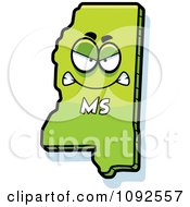 Poster, Art Print Of Mad Green Mississippi State Character