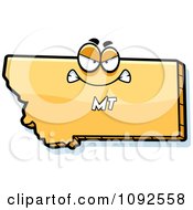 Poster, Art Print Of Mad Yellow Montana State Character