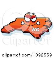 Poster, Art Print Of Mad Orange North Carolina State Character