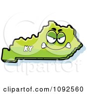 Poster, Art Print Of Mad Green Kentucky State Character