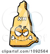 Clipart Mad Yellow New Hampshire State Character Royalty Free Vector Illustration