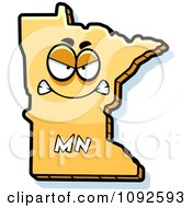 Poster, Art Print Of Mad Yellow Minnesota State Character