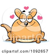 Poster, Art Print Of Chubby Kangaroo In Love
