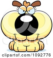 Clipart Sly Dog Royalty Free Vector Illustration