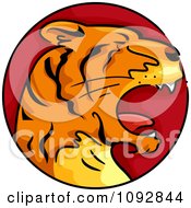 Poster, Art Print Of Tiger Chinese Zodiac Circle