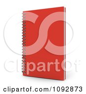 Poster, Art Print Of 3d Red Spiral Notebook