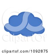 Poster, Art Print Of 3d Blue Computing Cloud