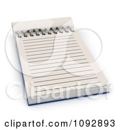 Poster, Art Print Of 3d Spiral Notepad With Ruled Pages 2