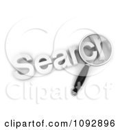 Poster, Art Print Of 3d Magnifying Glass Over The Word Search