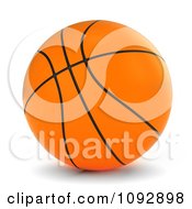 Poster, Art Print Of 3d Orange Basketball