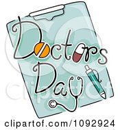 Doctors Day Text And A Pen On A Clipboard