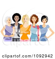 Poster, Art Print Of Diverse Young And Old Women Posing Together