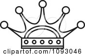 Poster, Art Print Of Outlined Royal Crown