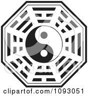 Poster, Art Print Of Black And White Yin Yang Chinese Symbol