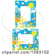 Poster, Art Print Of Yellow Easter Bunny Frames