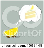 Poster, Art Print Of Wedge Thinking Of A Lemon Cake