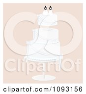 Poster, Art Print Of Layered Wedding Cake With A Lesbian Topper 3