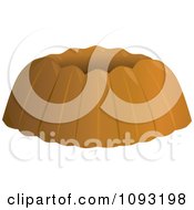 Clipart Plain Bundt Cake Royalty Free Vector Illustration