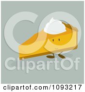 Poster, Art Print Of Slice Of Pumpkin Pie Character
