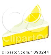 Clipart Slice Of Lemon Meringue Pie Royalty Free Vector Illustration by Randomway #COLLC1093244-0150