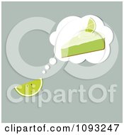 Poster, Art Print Of Lime Thinking Of Key Lime Pie