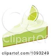 Clipart Slice Of Key Lime Pie 2 Royalty Free Vector Illustration by Randomway #COLLC1093249-0150