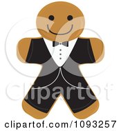 Gingerbread Groom Cookie