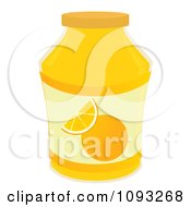Jar Of Orange Marmalade Jam