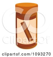 Clipart Spice Bottle Of Cinnamon Flavoring Royalty Free Vector Illustration