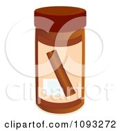 Clipart Bottle Of Cinnamon Sugar Royalty Free Vector Illustration