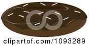 Clipart Chocolate Donut Royalty Free Vector Illustration