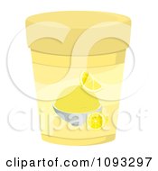 Container Of Lemon Ice Cream