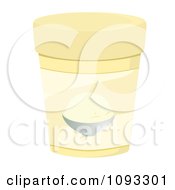Clipart Container Of Vanilla Ice Cream Royalty Free Vector Illustration