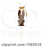 Clipart Chocolate Easter Bunny Lolipop 2 Royalty Free Vector Illustration