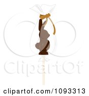 Poster, Art Print Of Chocolate Easter Bunny Lolipop 1