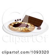Poster, Art Print Of Chocolate Danish With Icing