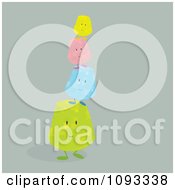 Clipart Colorful Gum Drop Characters 3 Royalty Free Vector Illustration by Randomway